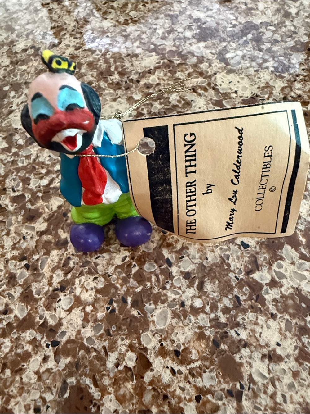 Vintage 1988 Mary Lou Calderwood “The Other Thing” Mini Clown Signed w/ Tag